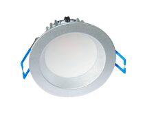 Galaxy Round 10W Dimmable LED Downlight Silver Frame / Cool White LED - GAL06