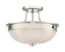Mantle 2 Light Semi Flush Imperial Silver - QZ-MANTLE-SF-IS