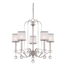Whitney 5 Light Chandelier Imperial Silver - QZ-WHITNEY5