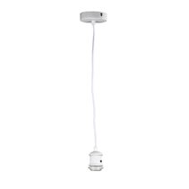 Albany 1 Light Vintage Cloth Cord Suspension White - OL69321WH