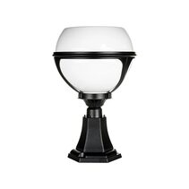 Commercial Solar LED Pillar Light Black / Warm White - SLDPIL1012/BLK