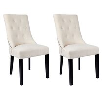 London Dining Chair Natural Linen (Pair) - 32209