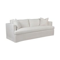 Birkshire 3 Seater Slip Cover Sofa Off White Linen - 32228