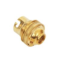 Lampholder BC Brass Plain With 12.7mm Base Fixing & Earth - ACLH3003E1-2