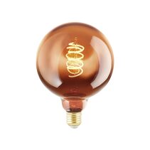 Filament G125 Copper Vaporised Spiral 4W LED E27 Dimmable / Warm White - 110093