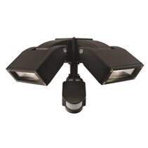 Nighthawk Modern 24W LED Floodlight With Sensor Black / Cool White - 20855/06