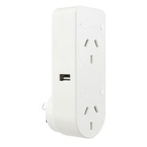 Smart Cannes Wi-Fi Double Plug with USB-A and USB-C Chargers - 21883/05