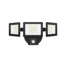 LED 30W Adjustable Security Light With Sensor Black / Tri-Colour - SEC11S