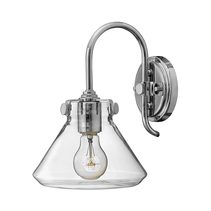 Conrgess Clear Glass Wall Light Chrome - HK/CONGRES1/A CM
