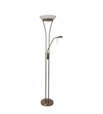 Reed 23W Mother & Child LED Floor Lamp Antique Brass - LL-LED-01AB