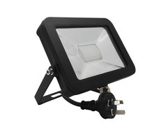 Adjustable Slim 240V 30W LED Floodlight - Black Finish / Natural White LED - Tablet2B