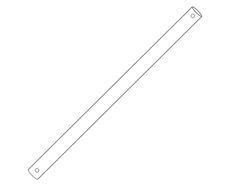 Rhino 900mm Extension Rod White - FD479900WH