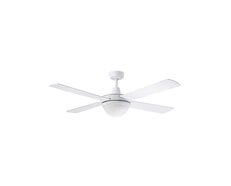 Lifestyle AC 52" Ceiling Fan With Twin E27 Light White - DLS1344W