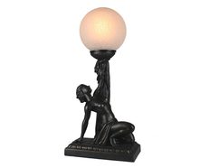 Kneeling Lady Art Deco Table Lamp - N027