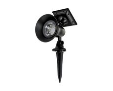 Garden Spot Light with Attached Solar Panel Black / Warm White - SLDGS0052