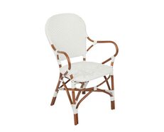 Marnie Rattan Chair White - FUR716WH