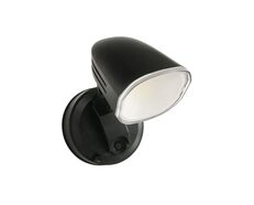 Clarion 10W LED Single Head Polycarbonate Coastal Spotlight Black / Tri-Colour - CLARION EX1-BK