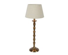 Jordan Table Lamp Antique Brass With Light Natural Shade - ELPIM31320AB