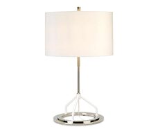 Vicenza Table Lamp White Polished Nickel - VICENZA-TL-WPN