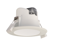 Wave Round 7W Dimmable LED Downlight White / Tri Colour - S9064TC WH