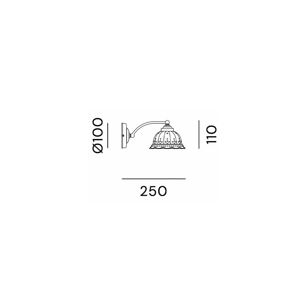 Anita Straight Arm Wall Light - 061.17.OC