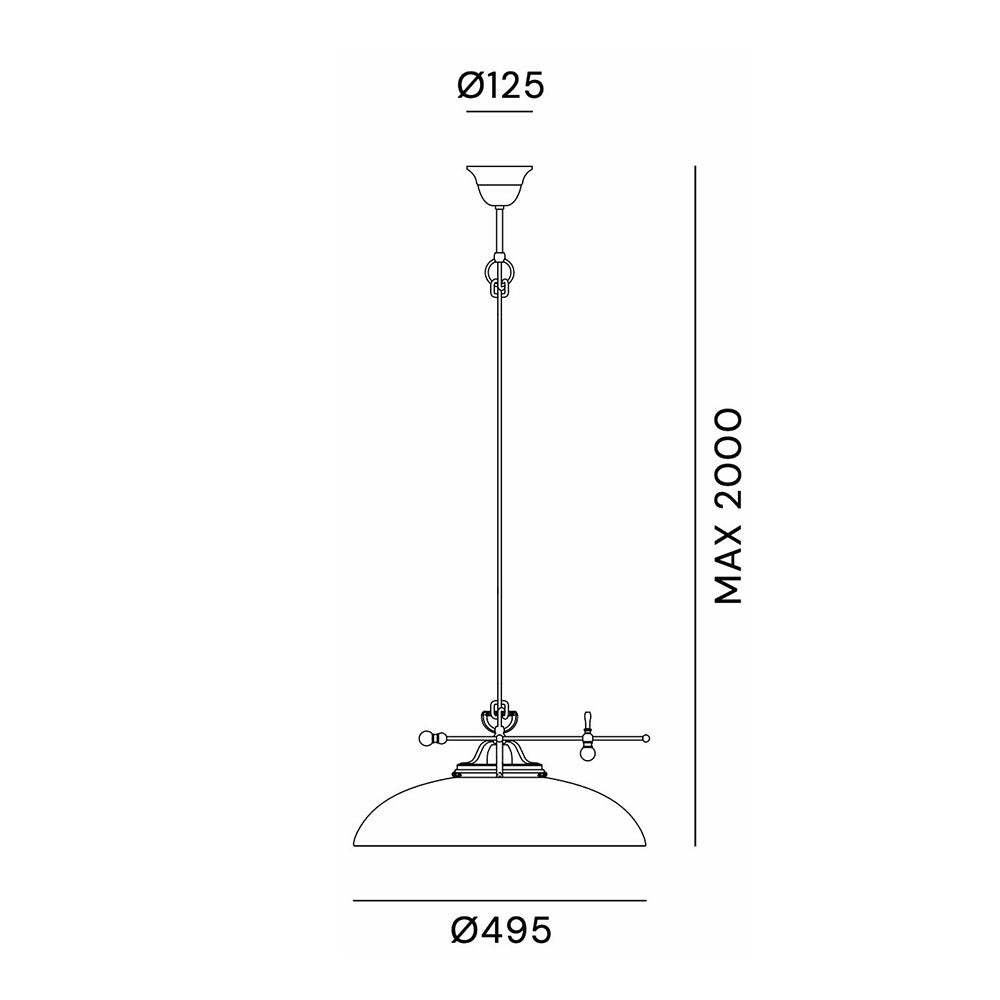 Country Curve Pendant Light Counterweight - 080.10.OV
