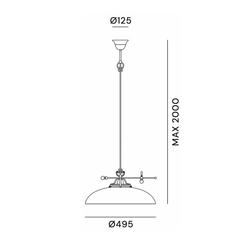 Country Curve Pendant Light Counterweight - 080.10.OV