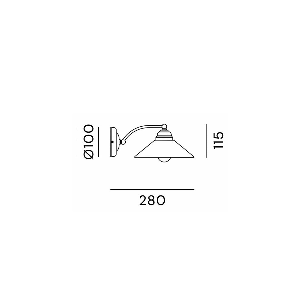 Country Angle Wall Light - 081.17.OV