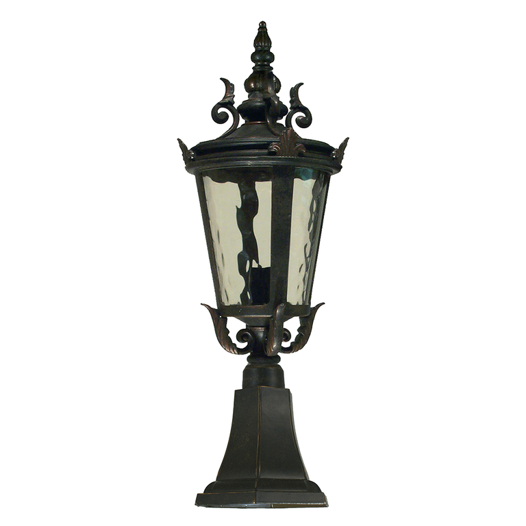 Albany Small Pillar Mount Antique Bronze IP44 - LOI1000029