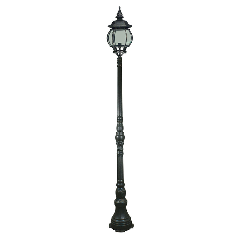 Flinders Large Outdoor Domain Post Light Antique Black - LOI1001678