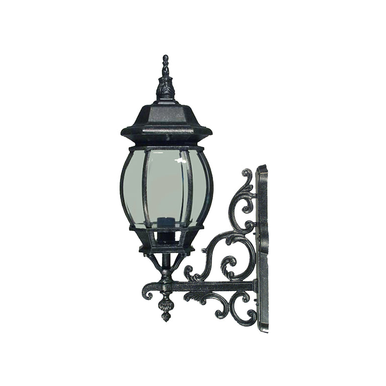 Flinders Small Outdoor Wall Light Antique Black - LOI1001695