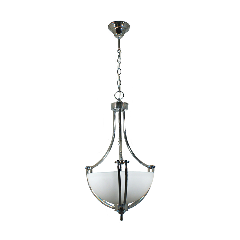 Houston Single Suspension 2 Light Pendant Chrome - LOI1000261