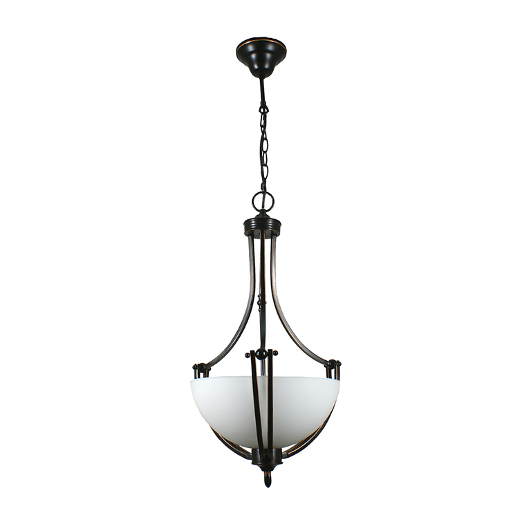 Houston Single Suspension 2 Light Pendant Bronze - LOI1000262