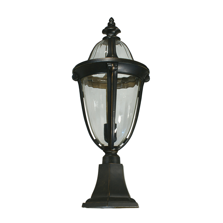 Mayfair Pillar Mount Antique Bronze IP44 - LOI1000314
