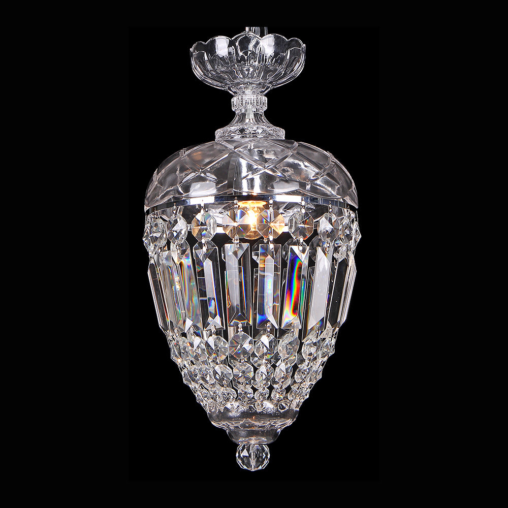 Mozart 1 Light Crystal Basket Chrome - LOI1000341
