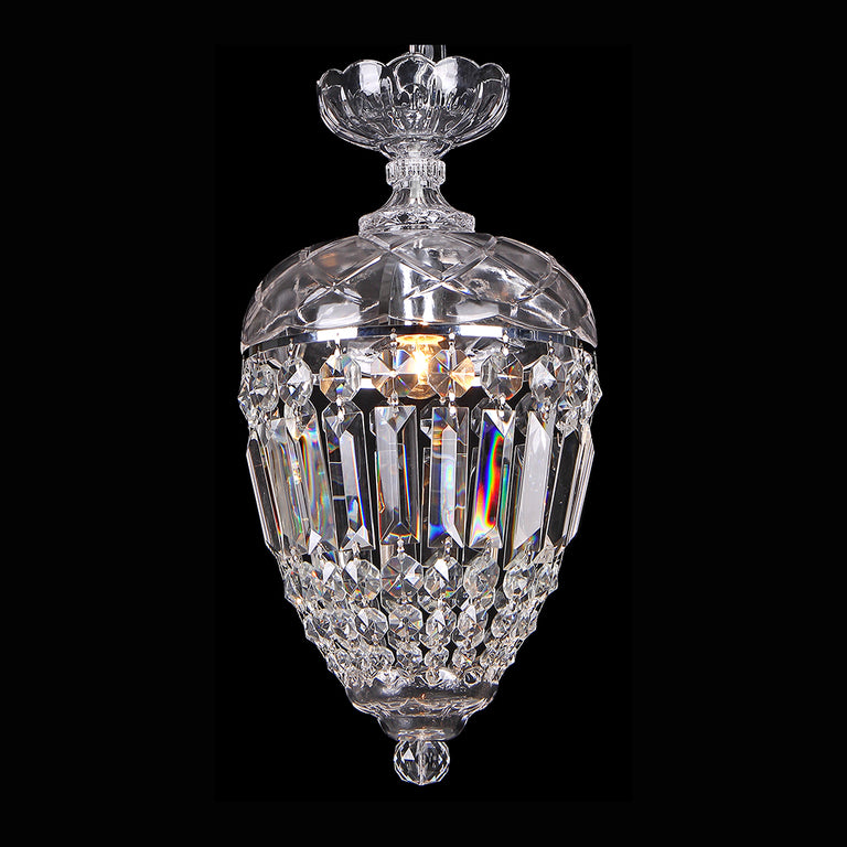 Mozart 1 Light Crystal Basket Chrome - LOI1000341