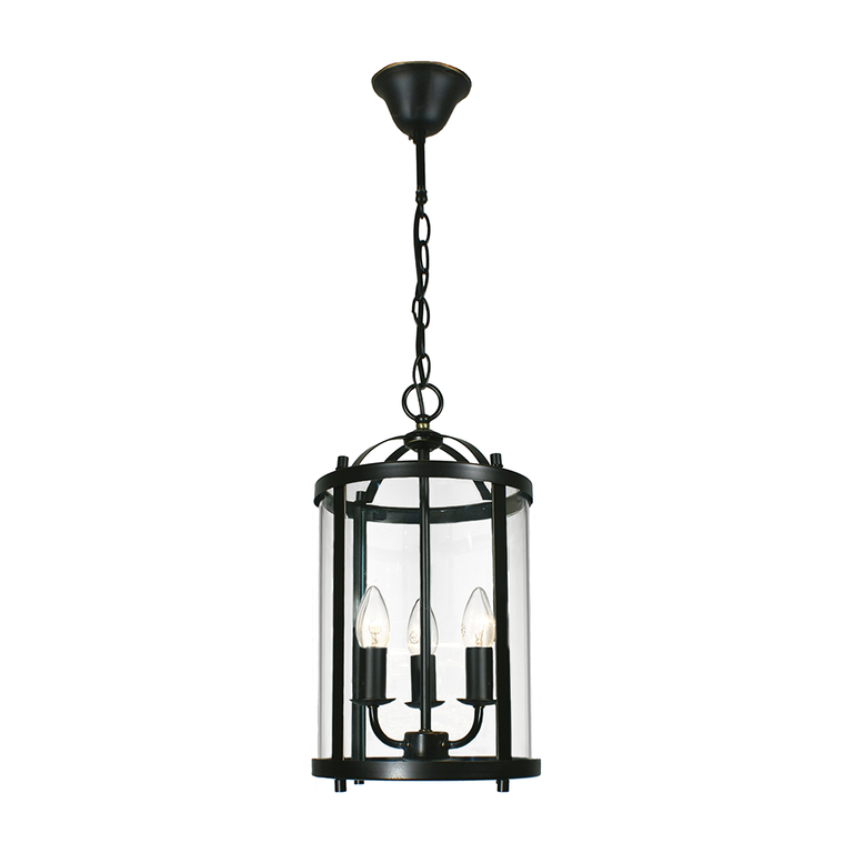 Manor Medium 3 Light Pendant Bronze - LOI1000583