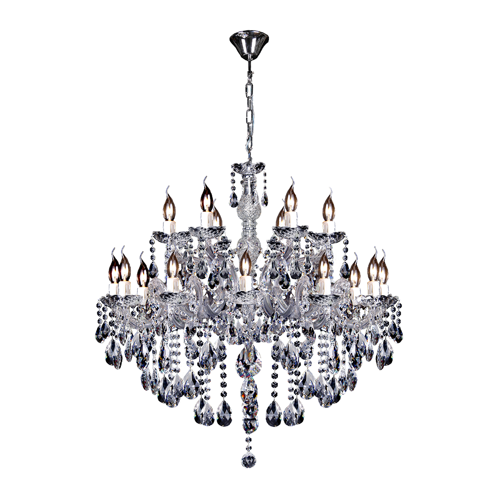 Zurich 18 Light Crystal Chandelier Chrome - LOI1000609