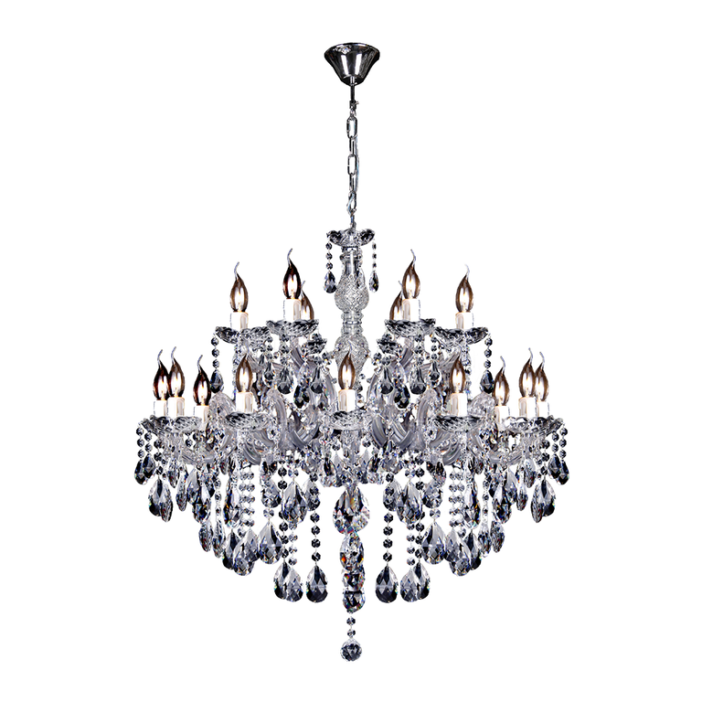 Zurich 18 Light Crystal Chandelier Chrome - LOI1000609