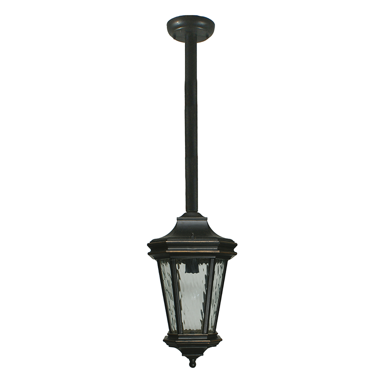 Tilburn Large Outdoor Rod Pendant Antique Bronze IP44 - LOI1000817