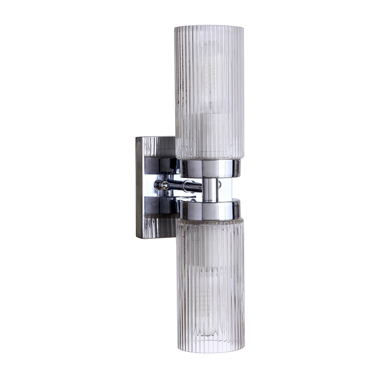 Chester 2 Light Wall Light Chrome - LOI1001108