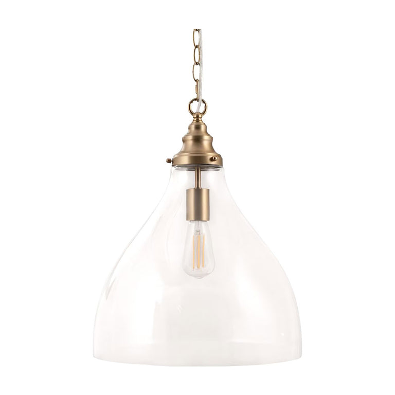 Keys Large Chain Pendant Satin Brass - LOI1001580
