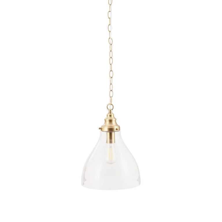 Keys Small Chain Pendant Satin Brass - LOI1001581