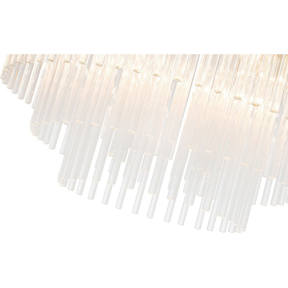 Evangeline Small 45cm 6 Light Chandelier Satin Brass - LOI1001627