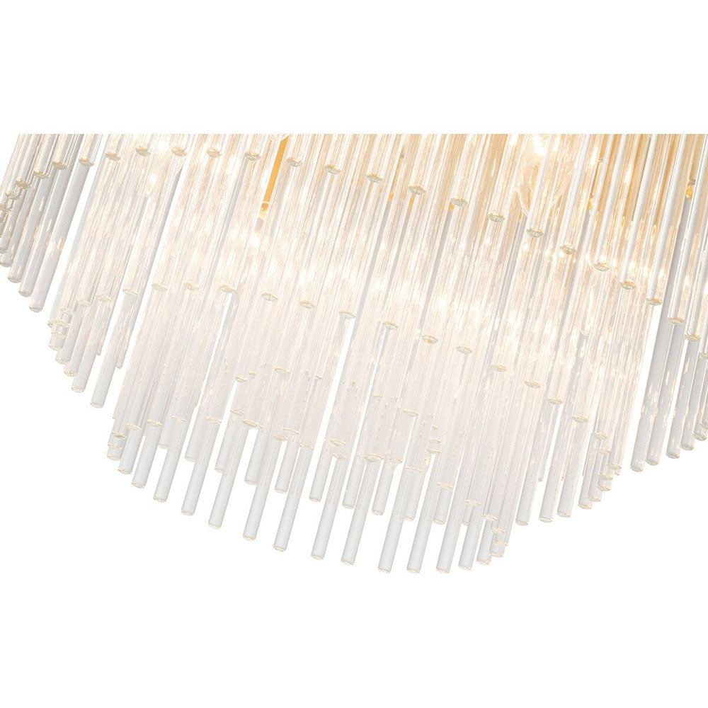 Evangeline Small 45cm 6 Light Chandelier Satin Brass - LOI1001627