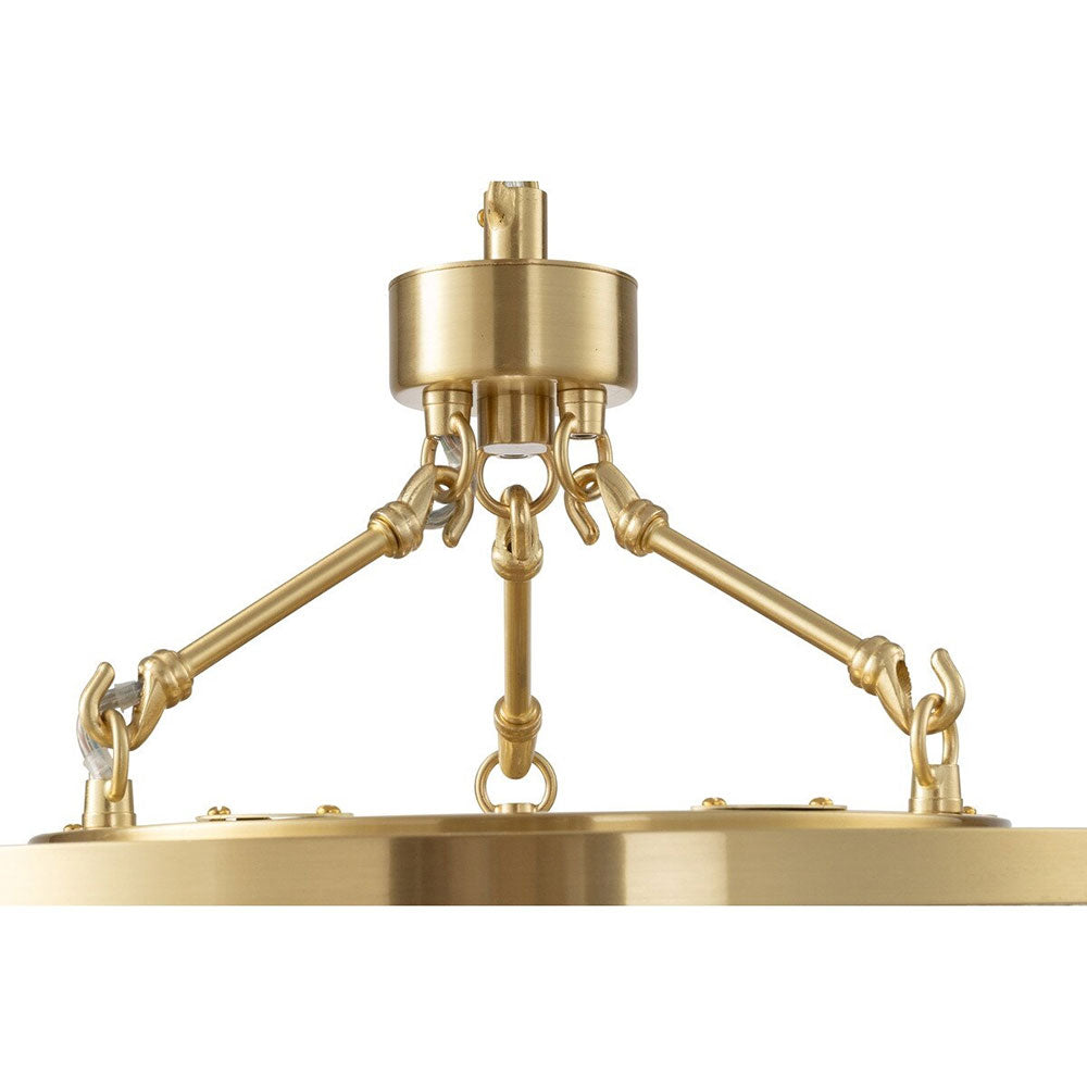 Evangeline Small 45cm 6 Light Chandelier Satin Brass - LOI1001627