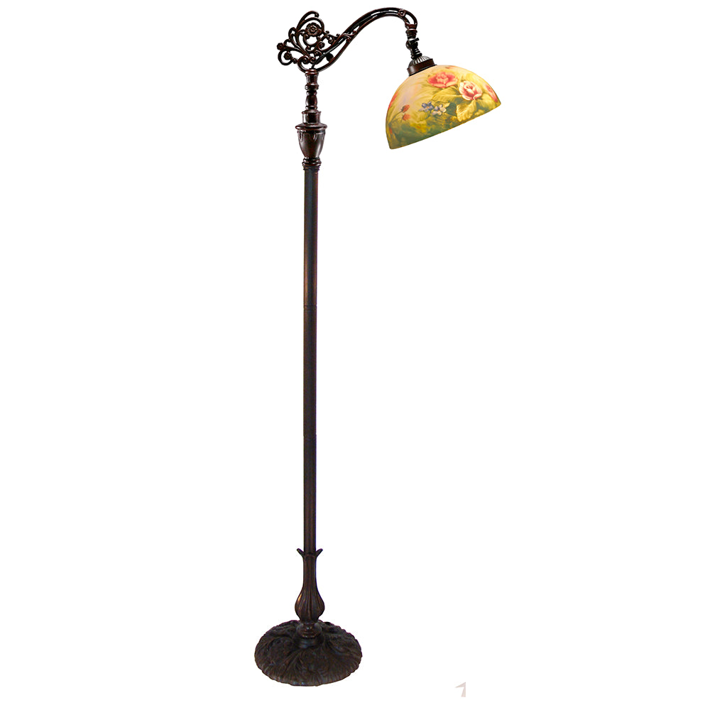 Handpainted Downbridge Tiffany Floor Lamp - TL-10057-FLKG