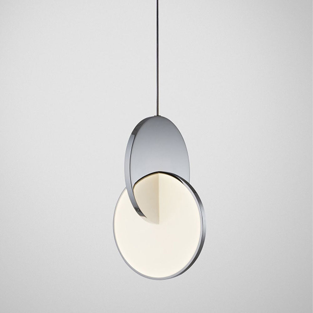 Abstract 1 Light 14W LED Pendant Silver / Warm White - 10305