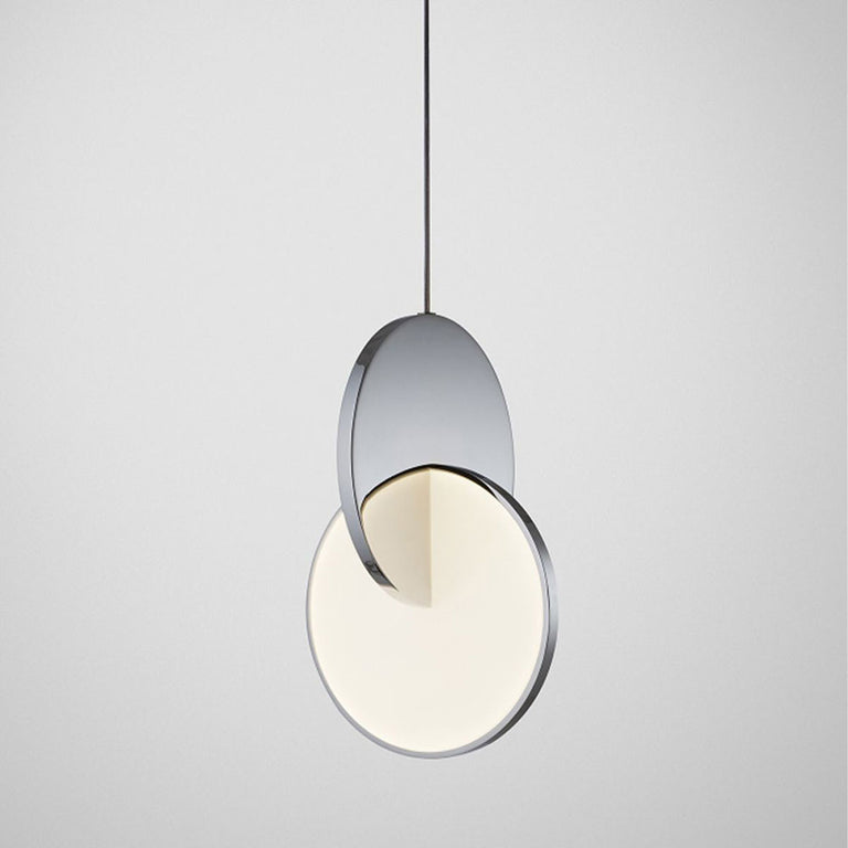Abstract 1 Light 14W LED Pendant Silver / Warm White - 10305
