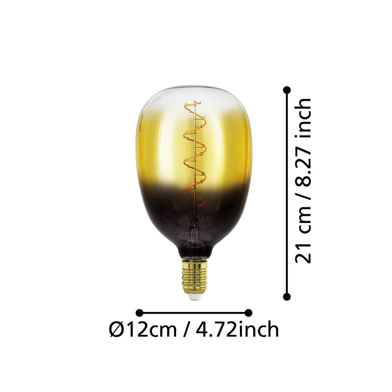 Filament Brown Spiral T120 LED 4W E27 Dimmable / Warm White - 110225